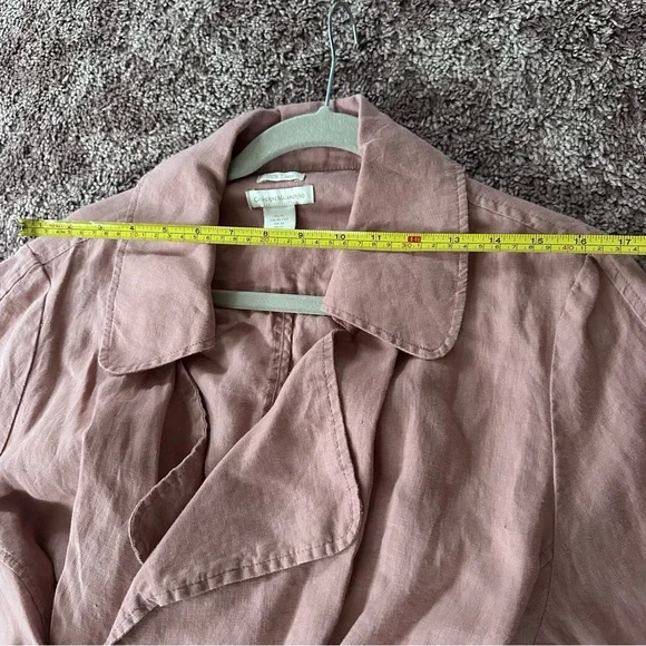 Catherine Malandrino Pink Trench Coat - Picture 2 of 4